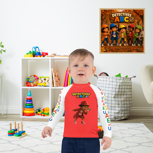 Camiseta compresión infantil Encuentra tu vocal favorita: O de Orlando