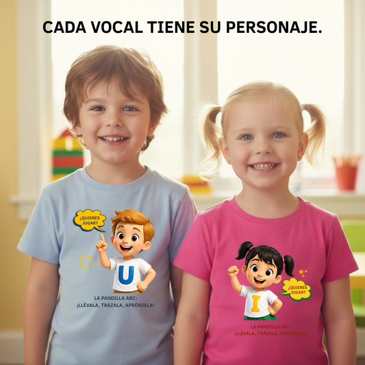 Camiseta infantil educativa Primeros trazos I