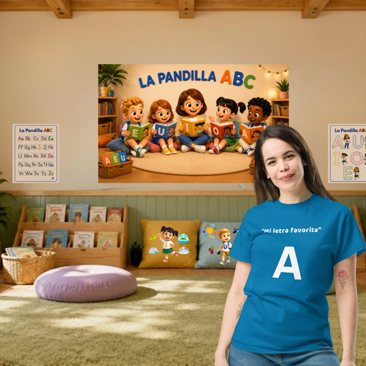 Camiseta clásica unisex adultos Mi letra favorita A