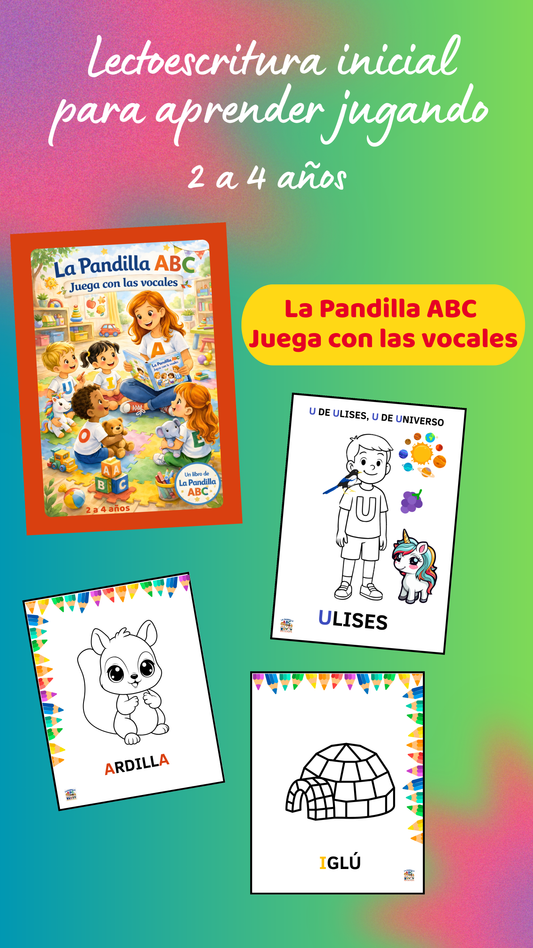 Libro infantil La Pandilla ABC Juega con las vocales