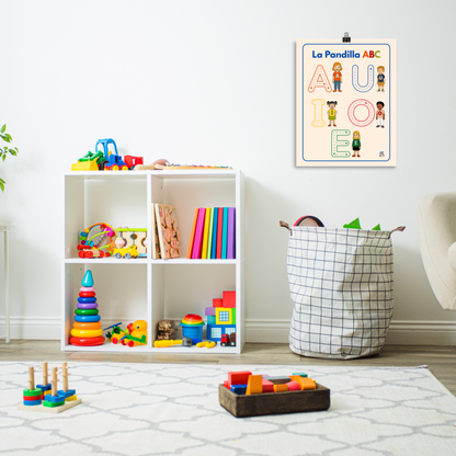 Póster Educativo: Aprende el Trazo de las Vocales