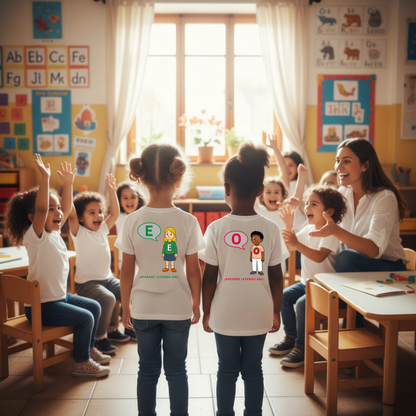 Educational children's T-shirt Learn by reading O