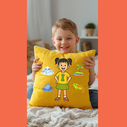 Funda de Cojín educativo Aprende el sonido I - Regalo especial de Iris