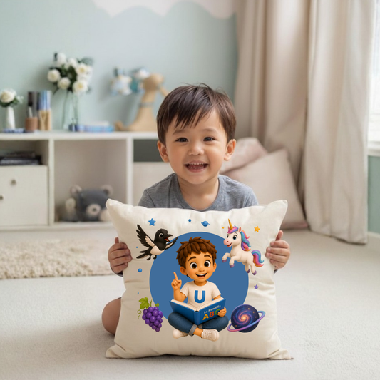Educational Cushion Cover Learn the U Sound - Ulysses' Special Gift