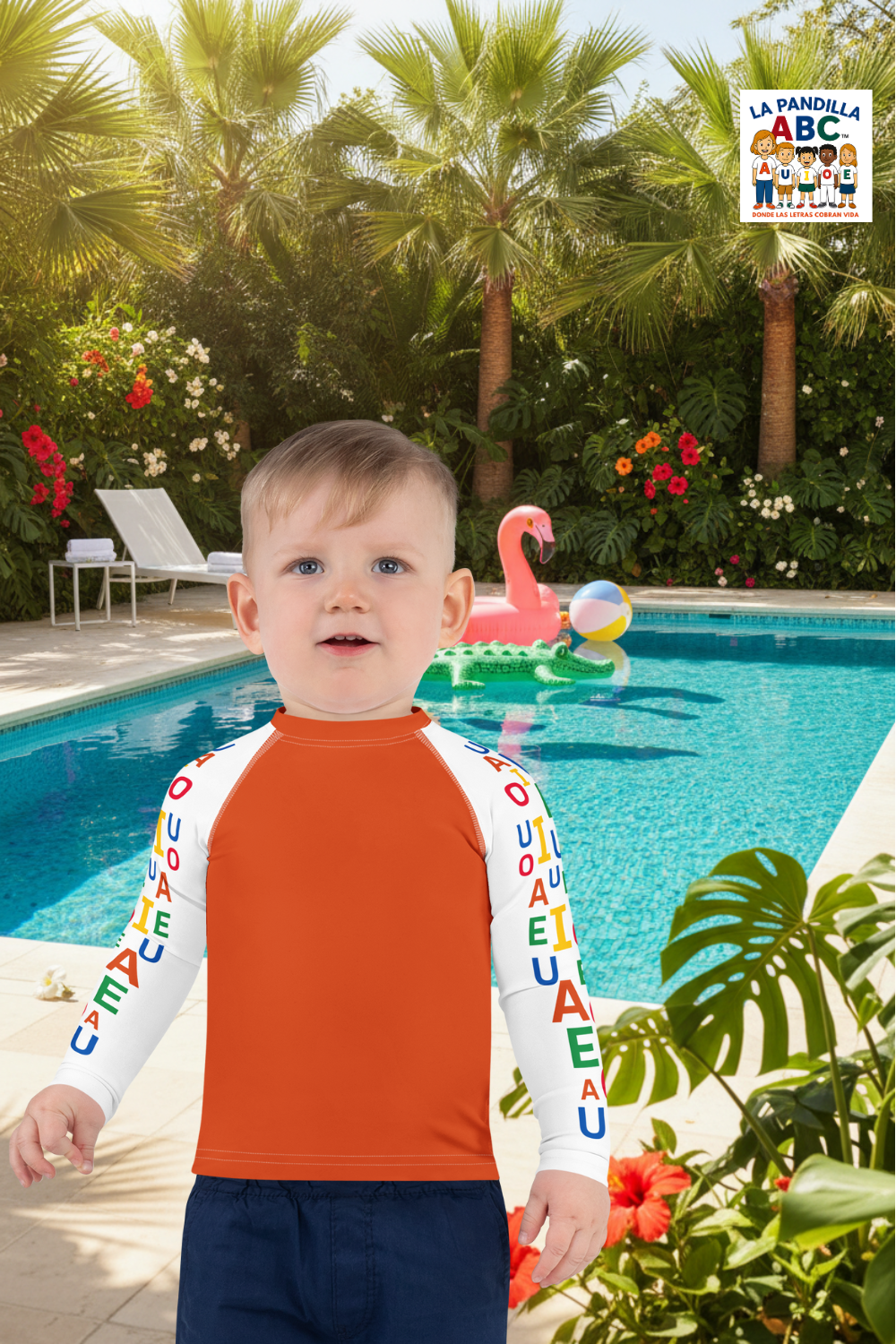 Camiseta compresión infantil Encuentra tu vocal favorita: A de Ana