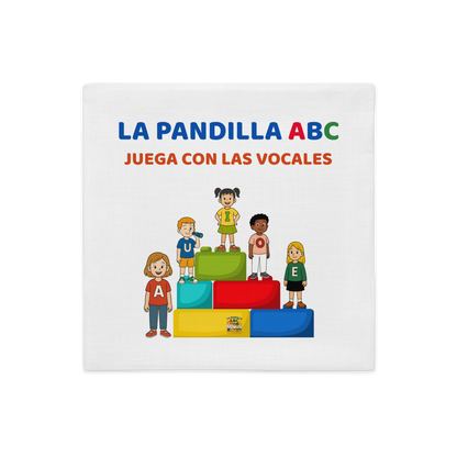 Funda de Cojín educativo Juega con las vocales - Regalo especial