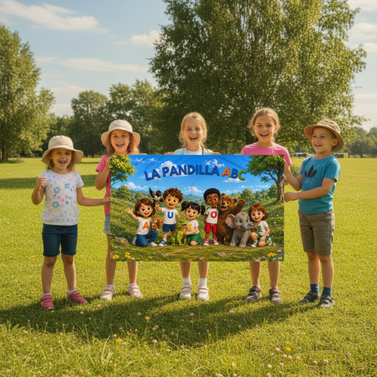 Bandera educativa "Pequeños Guardianes del Futuro" | La Pandilla ABC