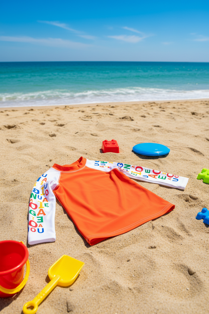 Camiseta compresión infantil Encuentra tu vocal favorita: A de Ana