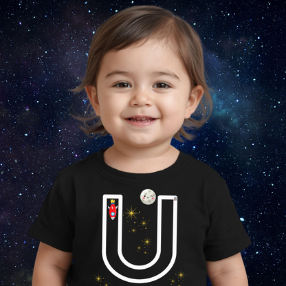 Camiseta infantil educativa bebé Crece con La Pandilla ABC-U