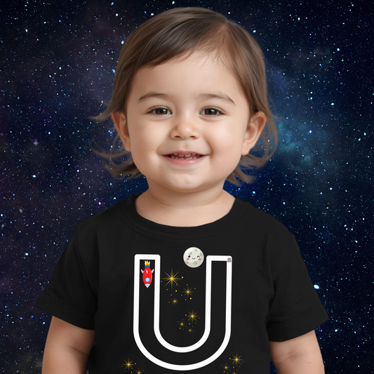 Camiseta infantil educativa bebé Crece con La Pandilla ABC-U