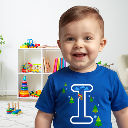 Camiseta infantil educativa bebé Crece con La Pandilla ABC-I