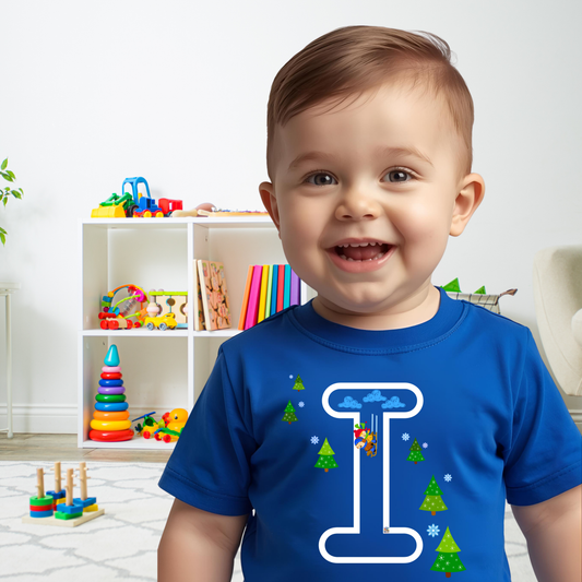 Camiseta infantil educativa bebé Crece con La Pandilla ABC-I