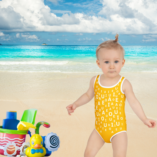 Bañador ABC amarillo – Vocales de Verano