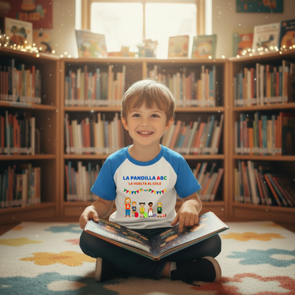 Camiseta educativa infantil Aprende leyendo La vuelta al cole