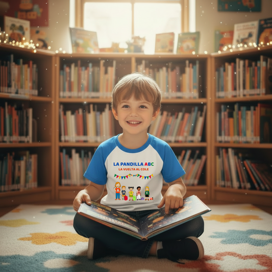 Camiseta educativa infantil Aprende leyendo La vuelta al cole